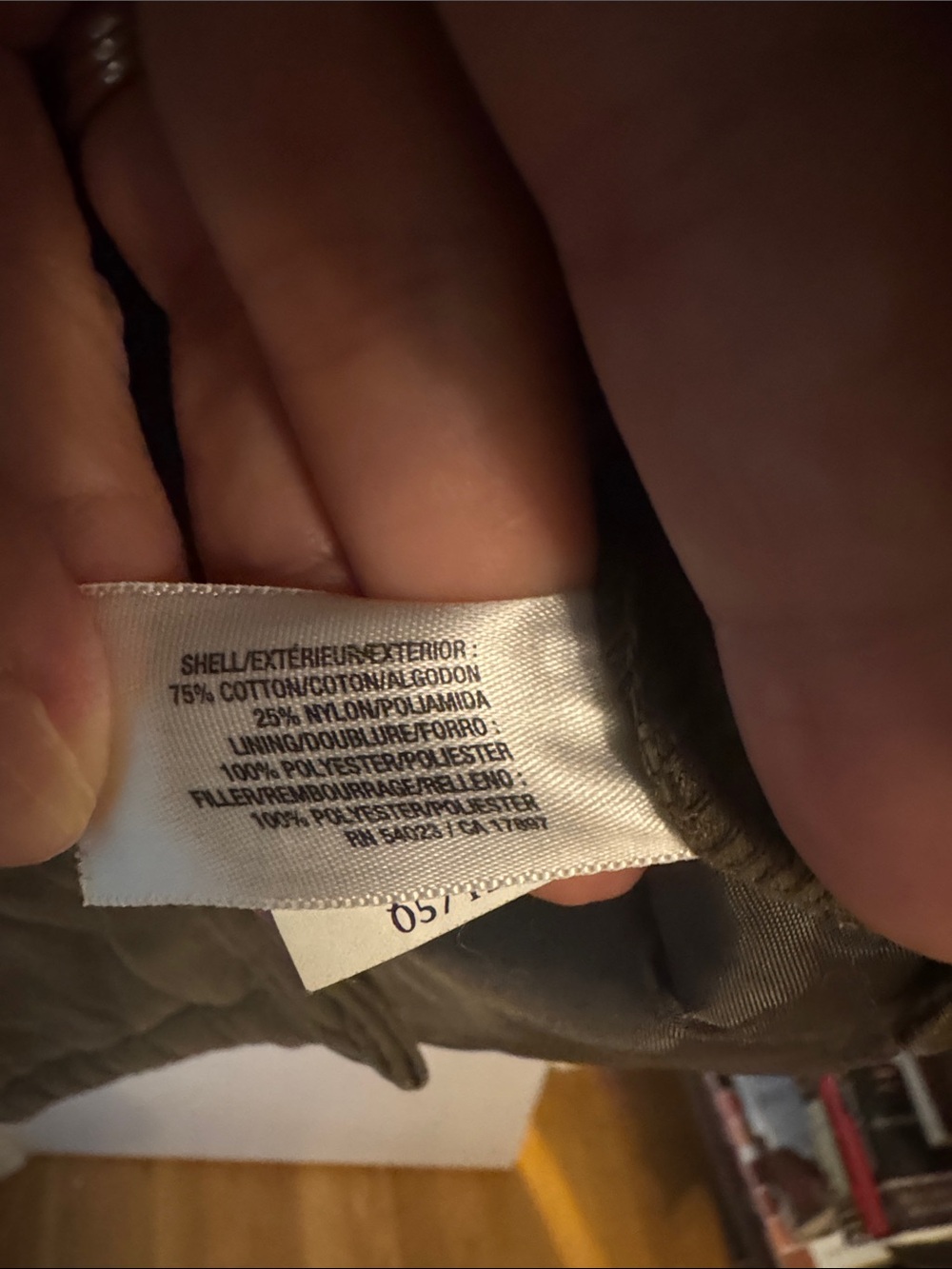 Old Navy Quilted Field Jacket in Olive - Picture 3 of 8